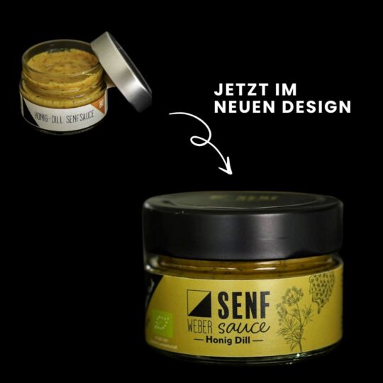 Die “Honig Dill Senfsauce” ist eine harmonische Kombination aus den feinsten Zutaten, die die Natur zu bieten hat. Frische Dillspitzen und feiner Blütenhonig verschmelzen in dieser Senfsauce zu einem milden, ausgewogenen Geschmackserlebnis. Ihre cremige Konsistenz und die sorgfältig ausgewählten Gewürze machen sie zum idealen Begleiter für Lachs und Käse, wo sie ihre Aromen perfekt entfaltet. Diese Senfsauce wird in Österreich verarbeitet und verpackt, wobei die Hauptzutaten aus Bayern und Deutschland stammen. Der verwendete Blütenhonig und Dill stammen aus kontrolliert biologischem Anbau, was durch das EU-Bio-Logo und die Bioland-Zertifizierung bestätigt wird. Mit einem Anteil von 5% Blütenhonig und 3% Dillspitzen wird jede Flasche dieser Sauce zu einem besonderen Genuss für die feine Küche. Die “Honig Dill Senfsauce” ist ideal für alle, die Wert auf eine ausgewogene, milde Süße in Kombination mit der frischen Note von Dill legen. Für Genießer, die gerne neue Geschmackserlebnisse entdecken, empfehlen wir unser exklusives Senf-Abo. Es enthält neben dieser Senfsauce auch limitierte und saisonale Sorten, die nur im Abo erhältlich sind.